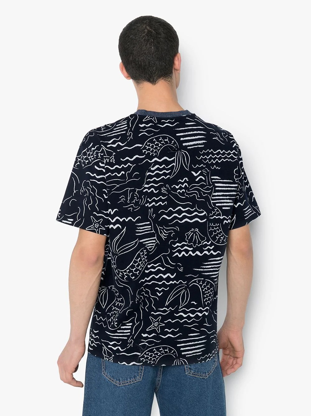 mermaids logo print T-shirt - 3