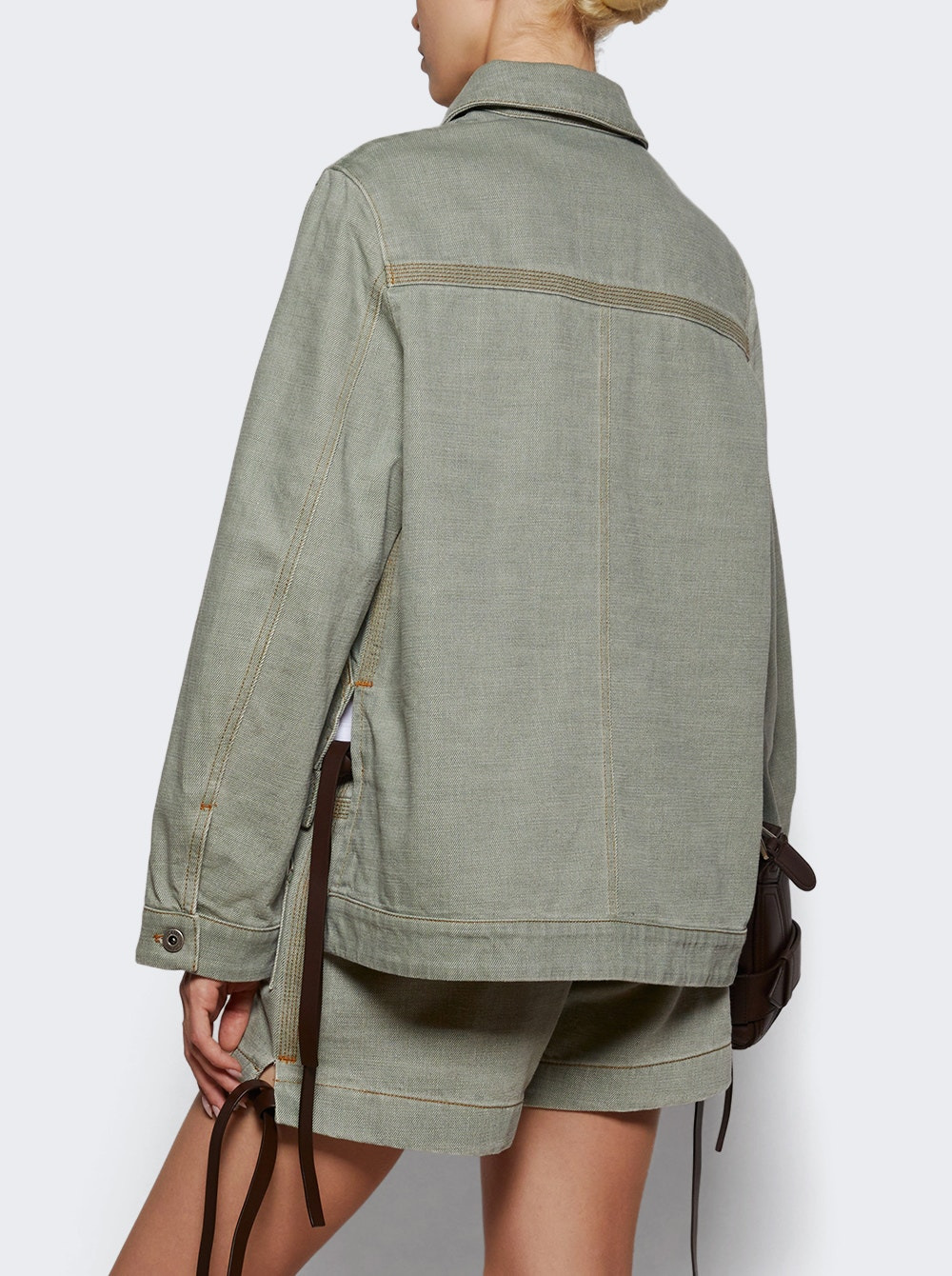 Denim Workwear Jacket Khaki Green - 4