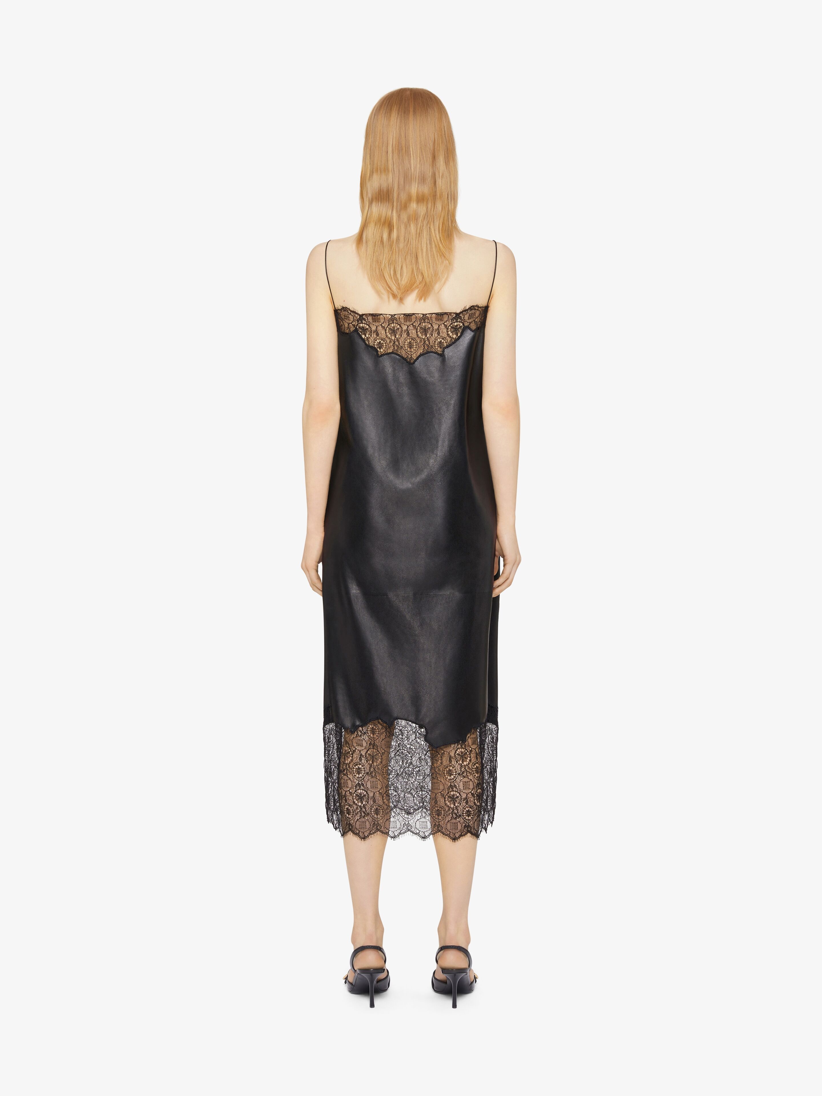 DRESS IN LEATHER AND LACE - 4