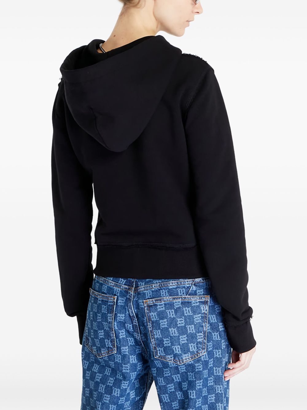 crystal-embellished hoodie - 3