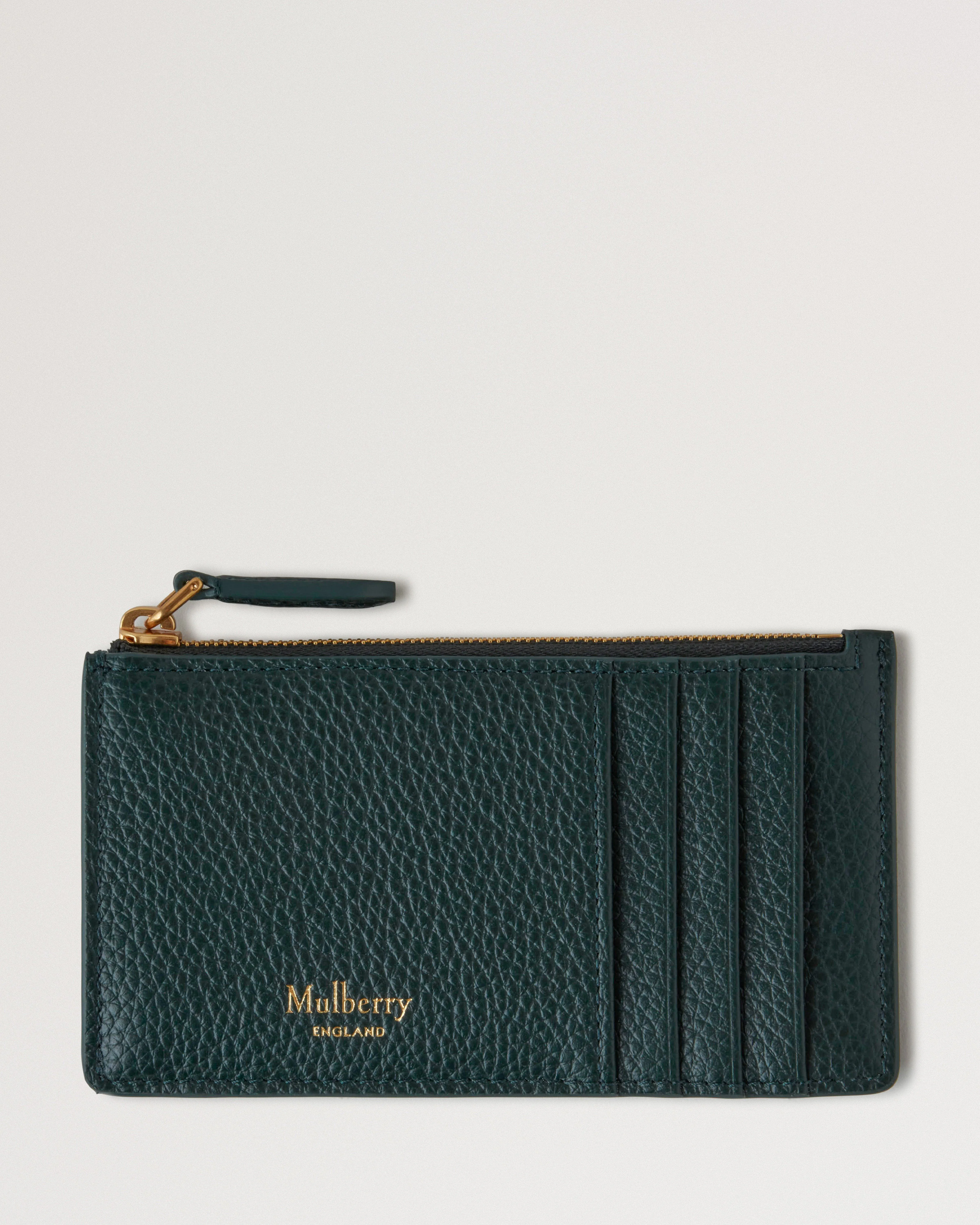 Continental Zipped Long Card Holder
Mulberry Green Small Classic Grain - 1
