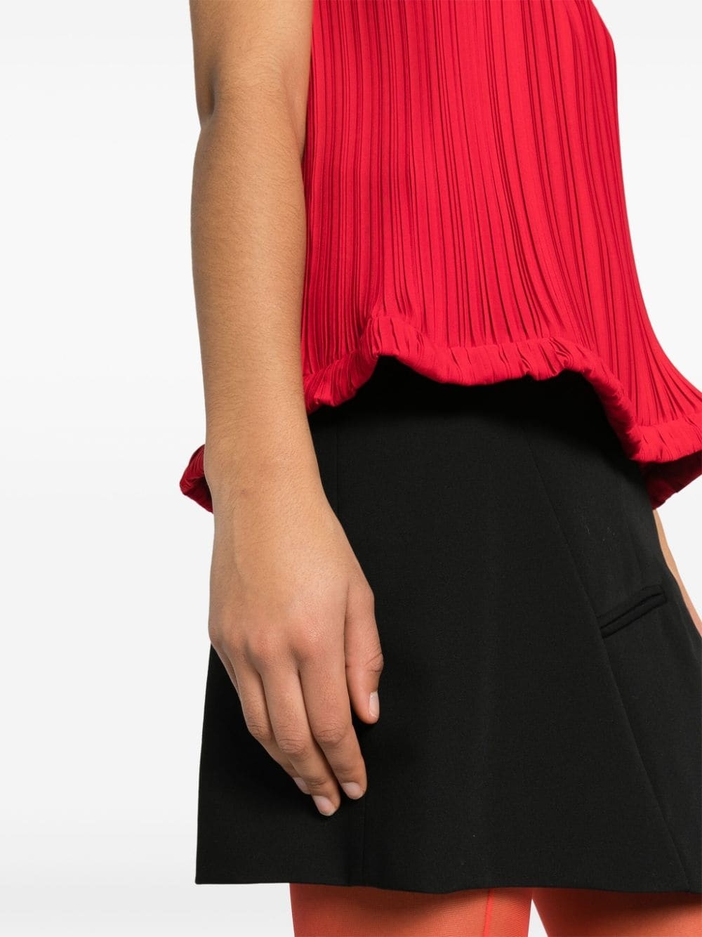 sleeveless plissÃ© blouse - 5