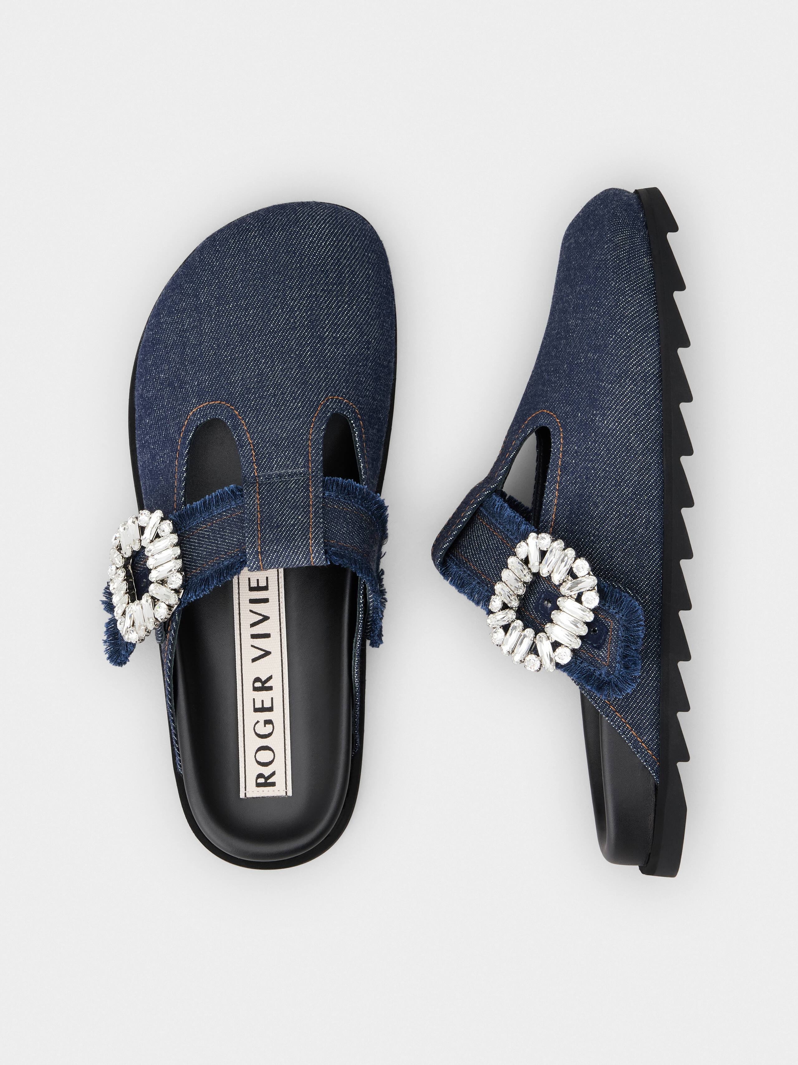 Slidy Viv' Mules in denim - 4