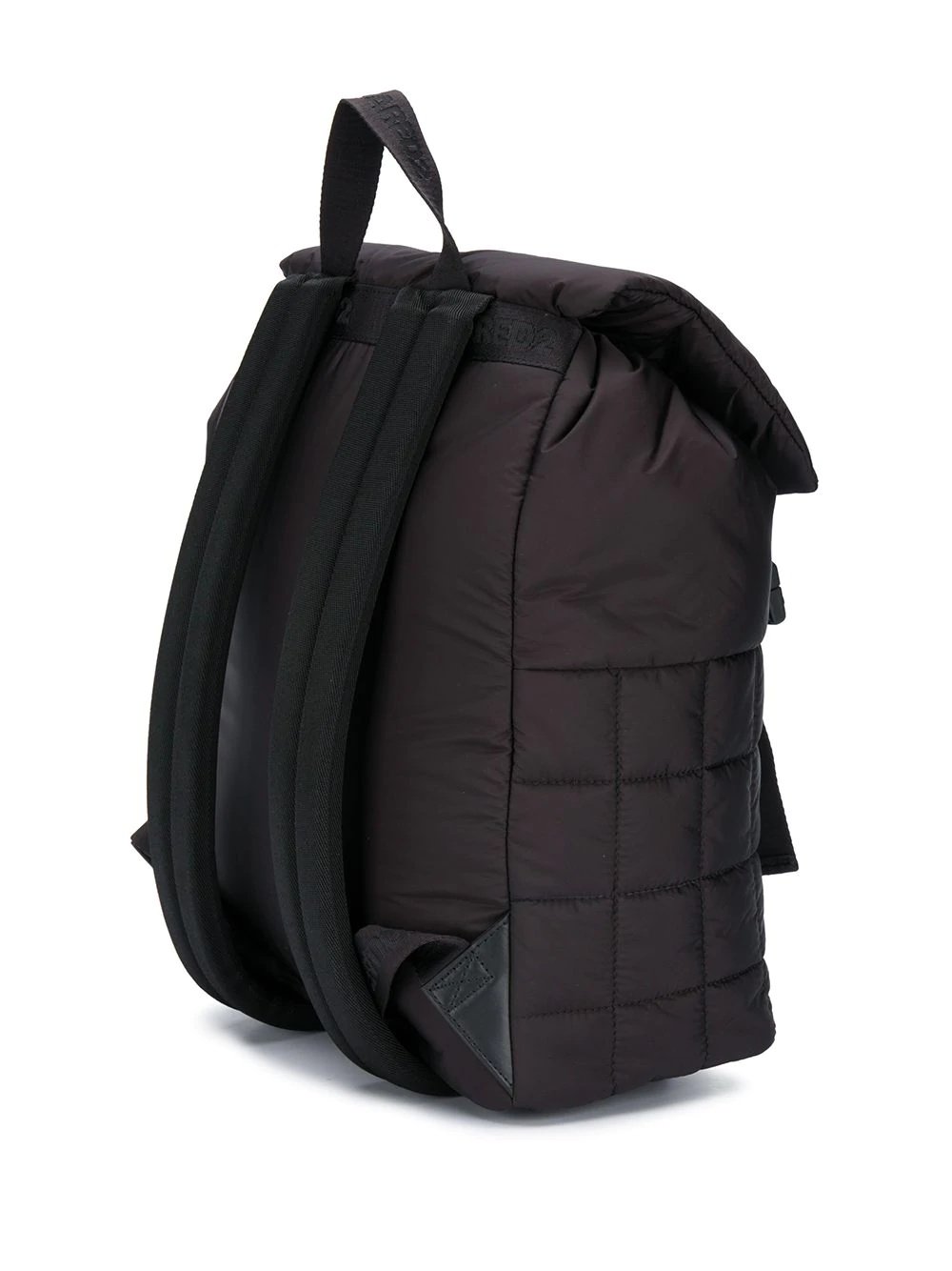 quilted logo backpack - 3