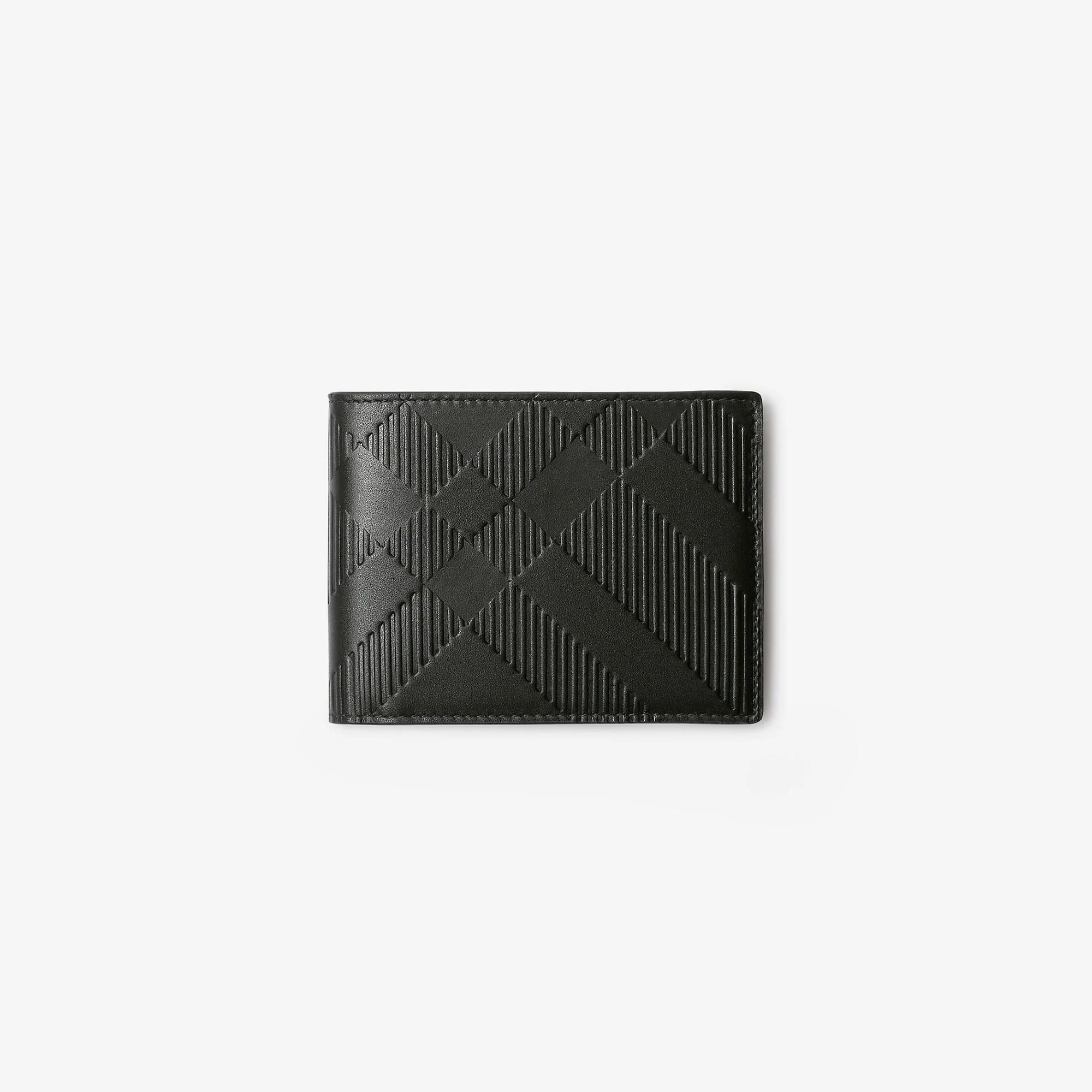 Embossed Check Slim Bifold Wallet - 1