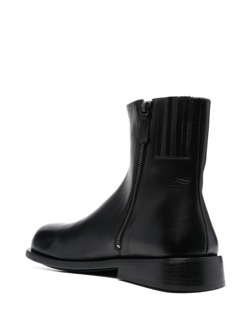 side-zip ankle boots - 3