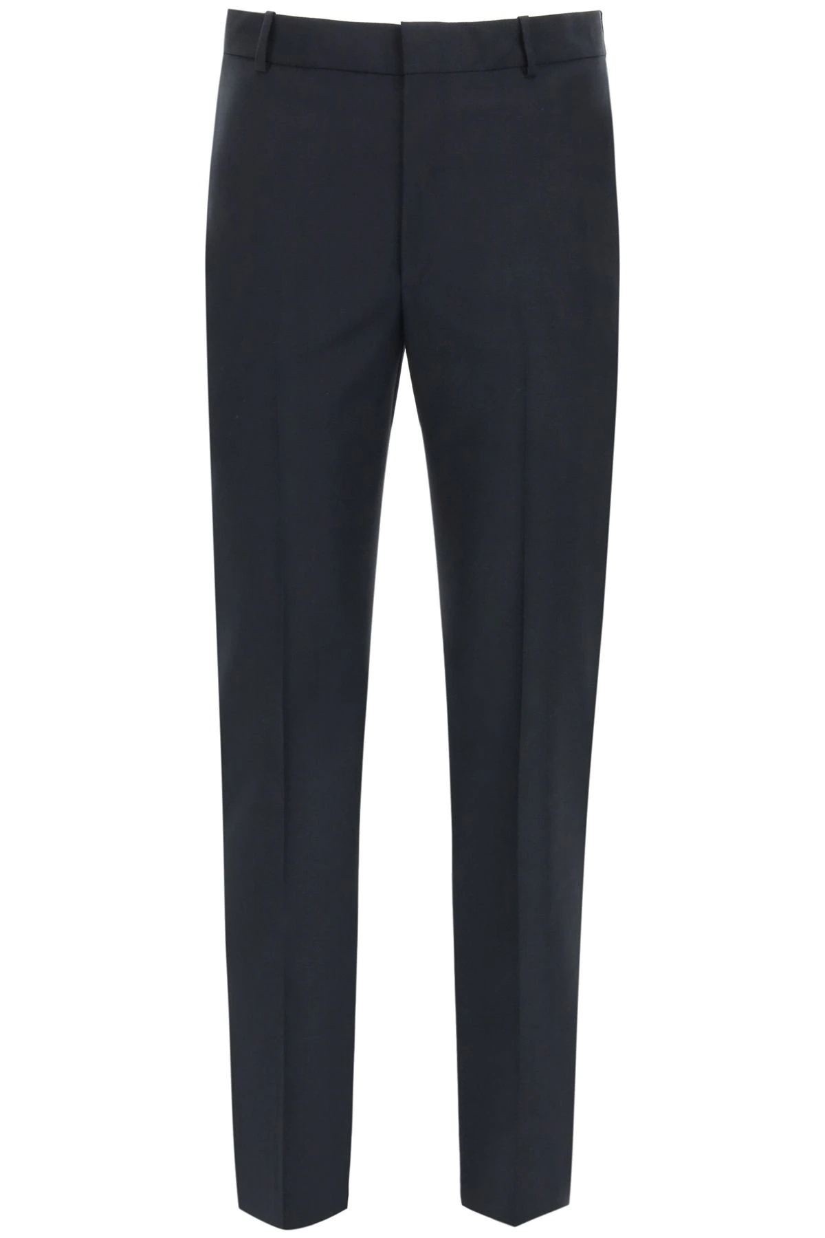 CIGARETTE TROUSERS IN WOOL AND MOHAIR - 1