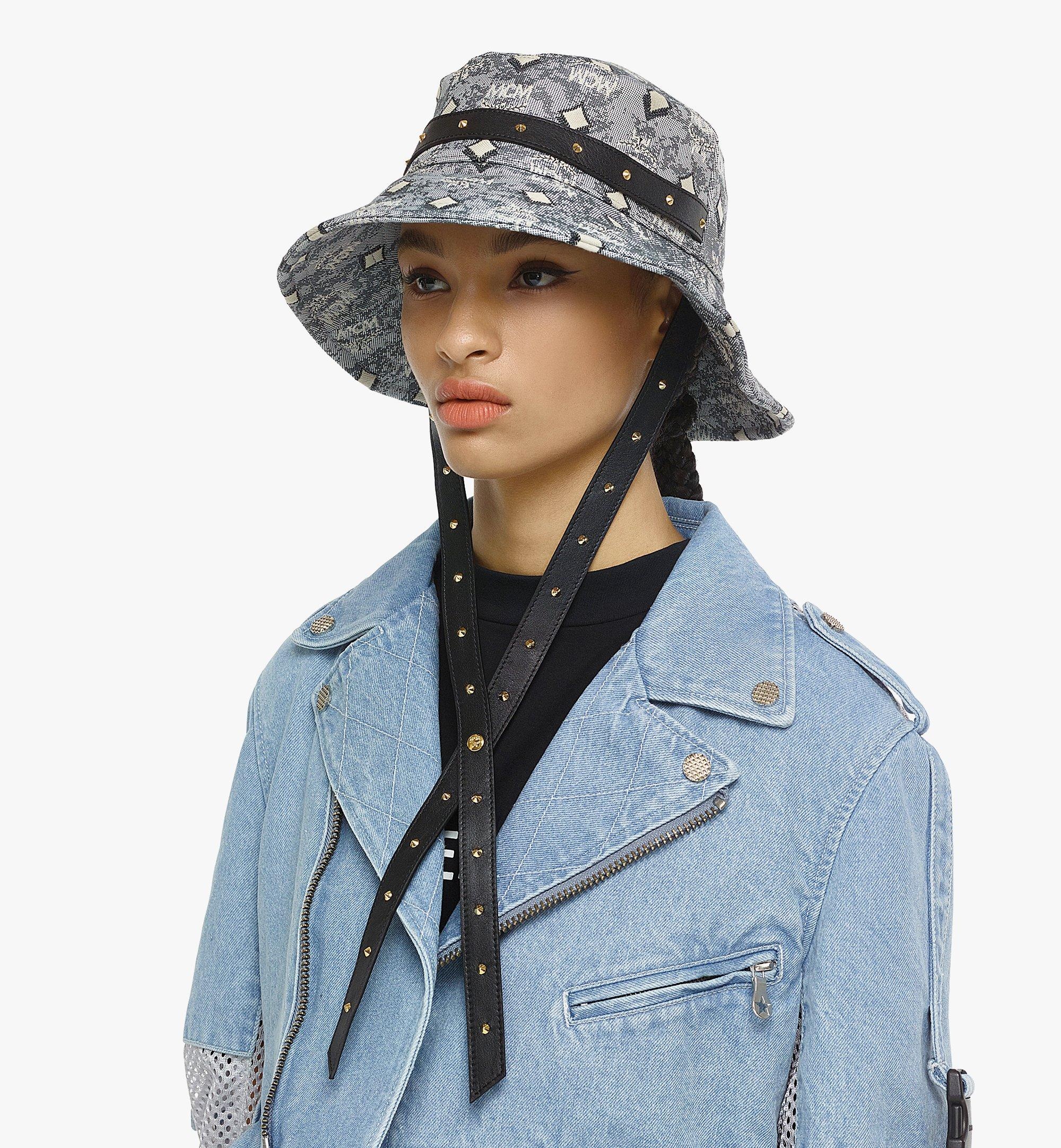 Bucket Hat in Studded Vintage Monogram Jacquard - 4