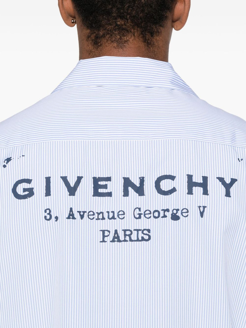 Givenchy COTTON PINSTRIPE BOWLING SHIRT outlook