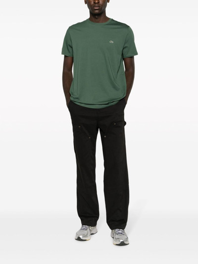 LACOSTE logo-patch jersey T-shirt outlook