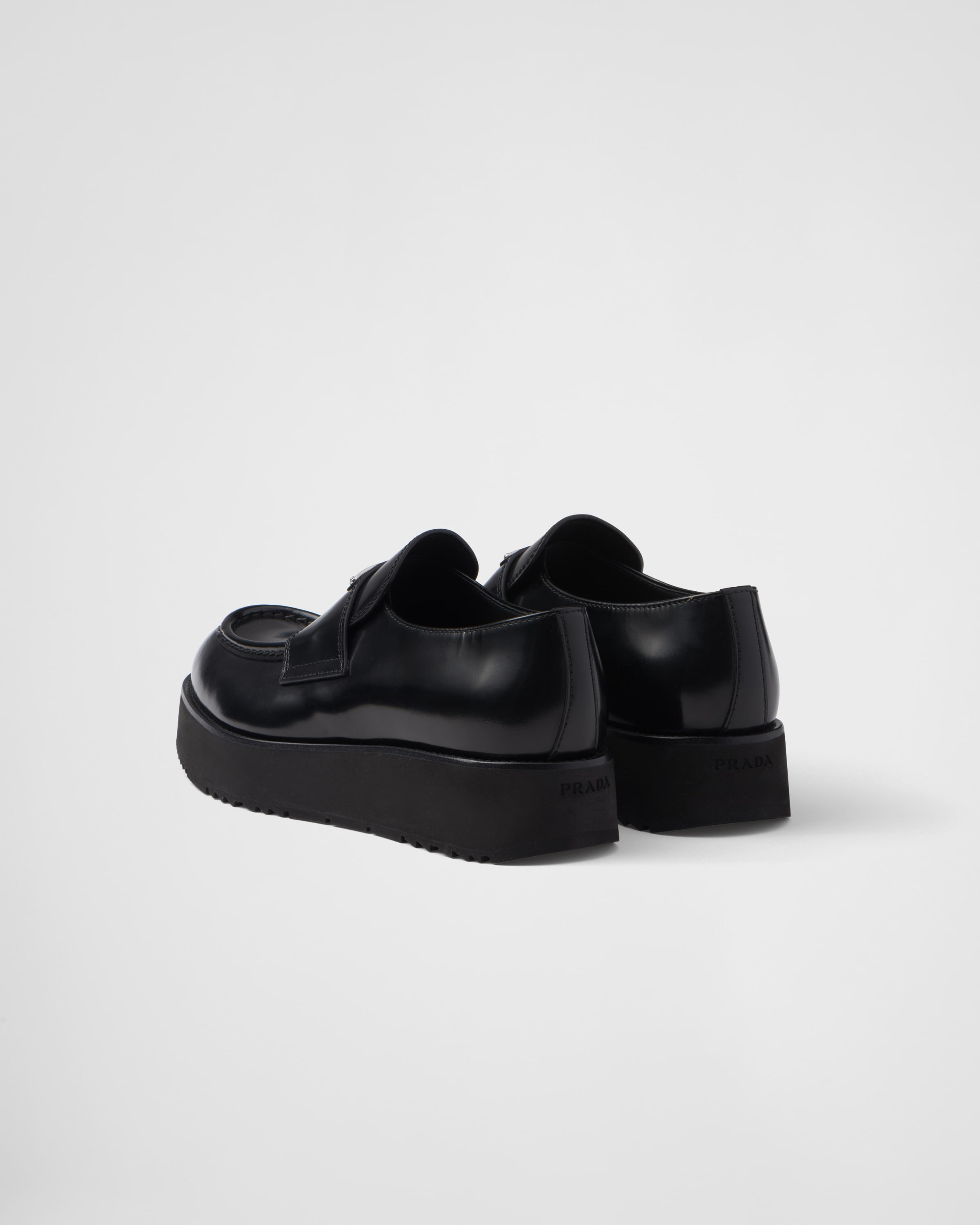 Brushed leather loafers - 5
