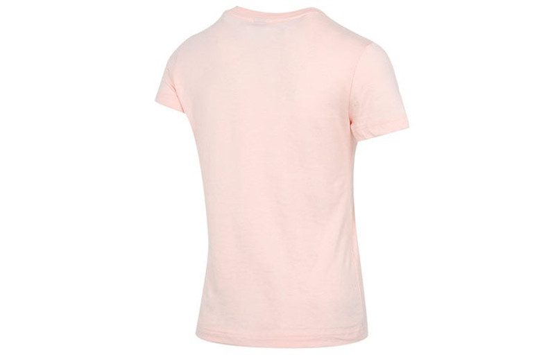 PUMA (WMNS) PUMA Creative Printing Sports Round Neck Short Sleeve Pink 531454-27 outlook