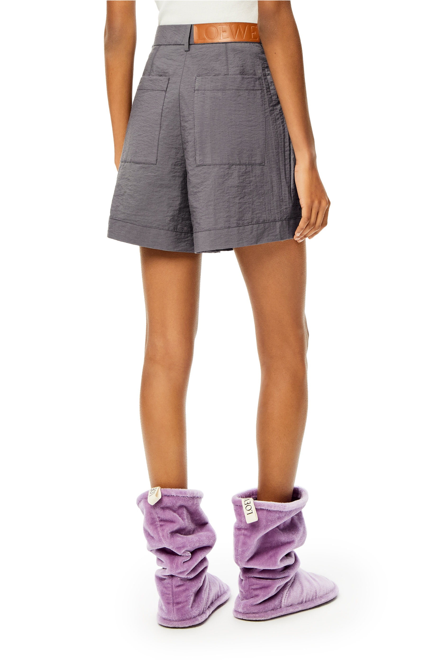 Cargo shorts in cotton and polyamide - 4