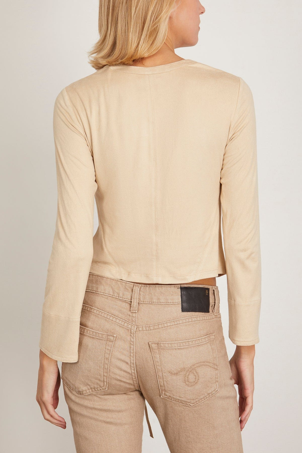 Seatle Long Sleeve Top in Ecru - 4