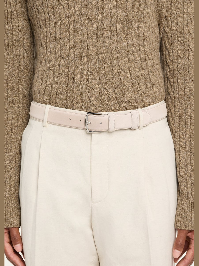 Loro Piana Men's Alsavel Suede Belt outlook