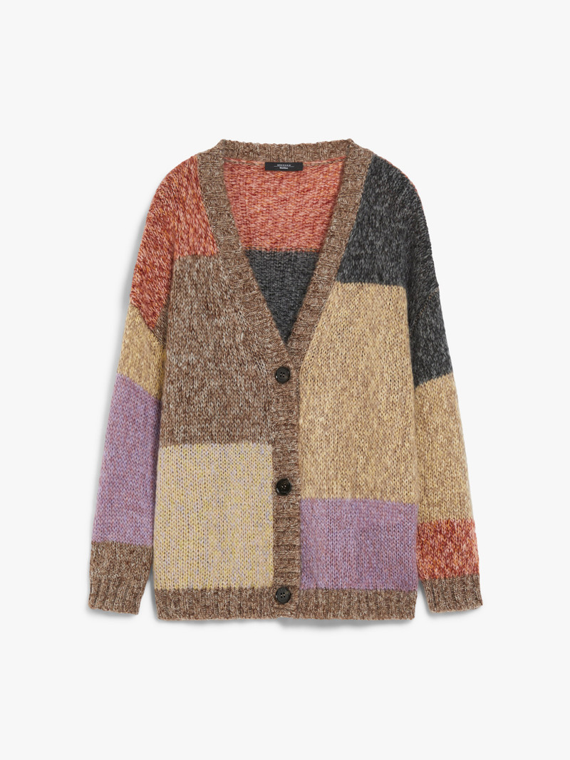 CAMERA Oversized mohair chiné cardigan 1