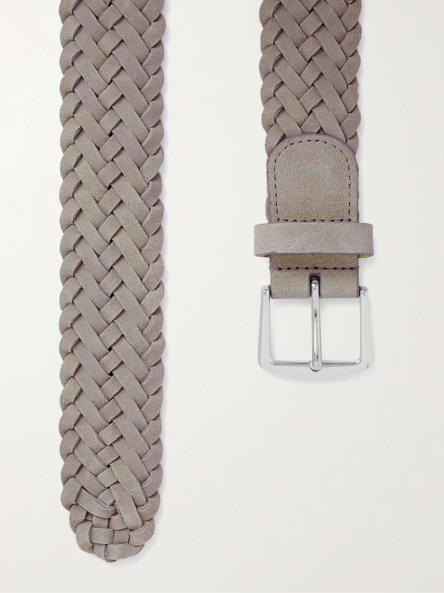 4cm Woven Suede Belt - 2