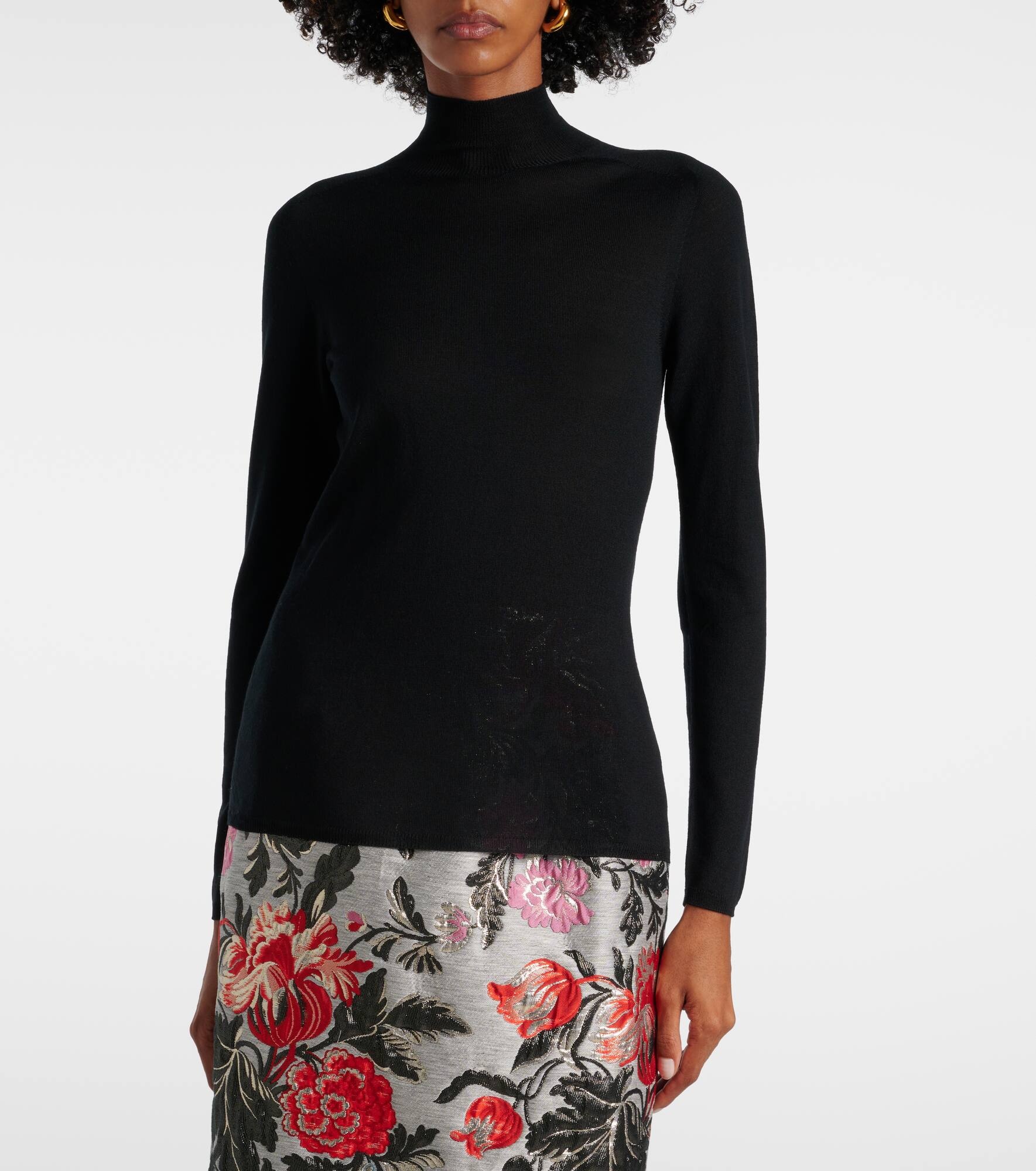 Wool turtleneck sweater - 4