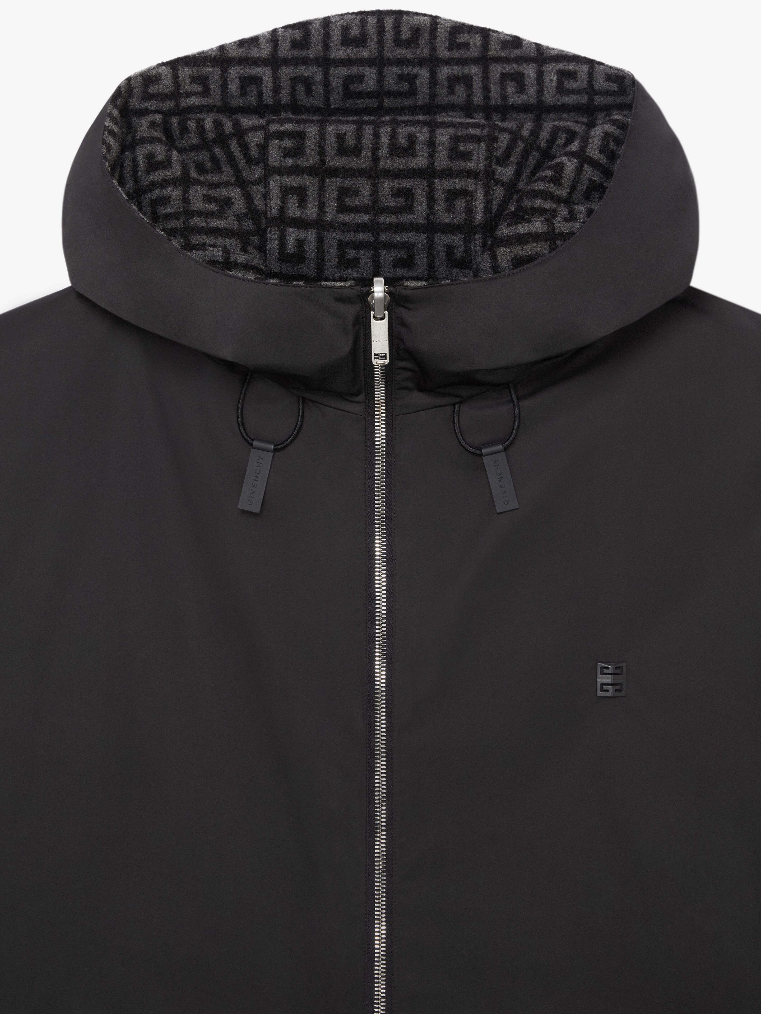 4G REVERSIBLE ZIPPED HOODIE IN WOOL - 6