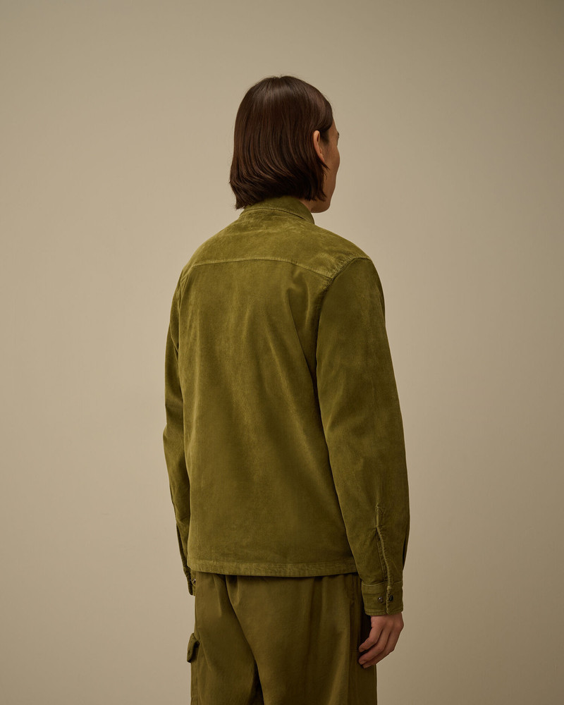Corduroy Lens Zipped Overshirt 4