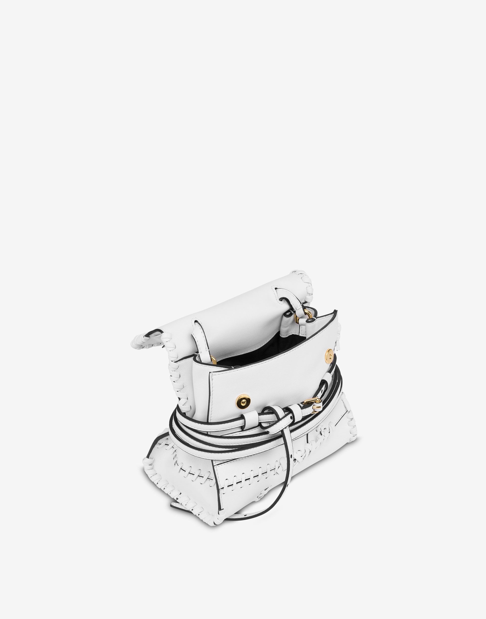 MOSCHINO TIE ME BAG WITH STITCHING SMALL - 2