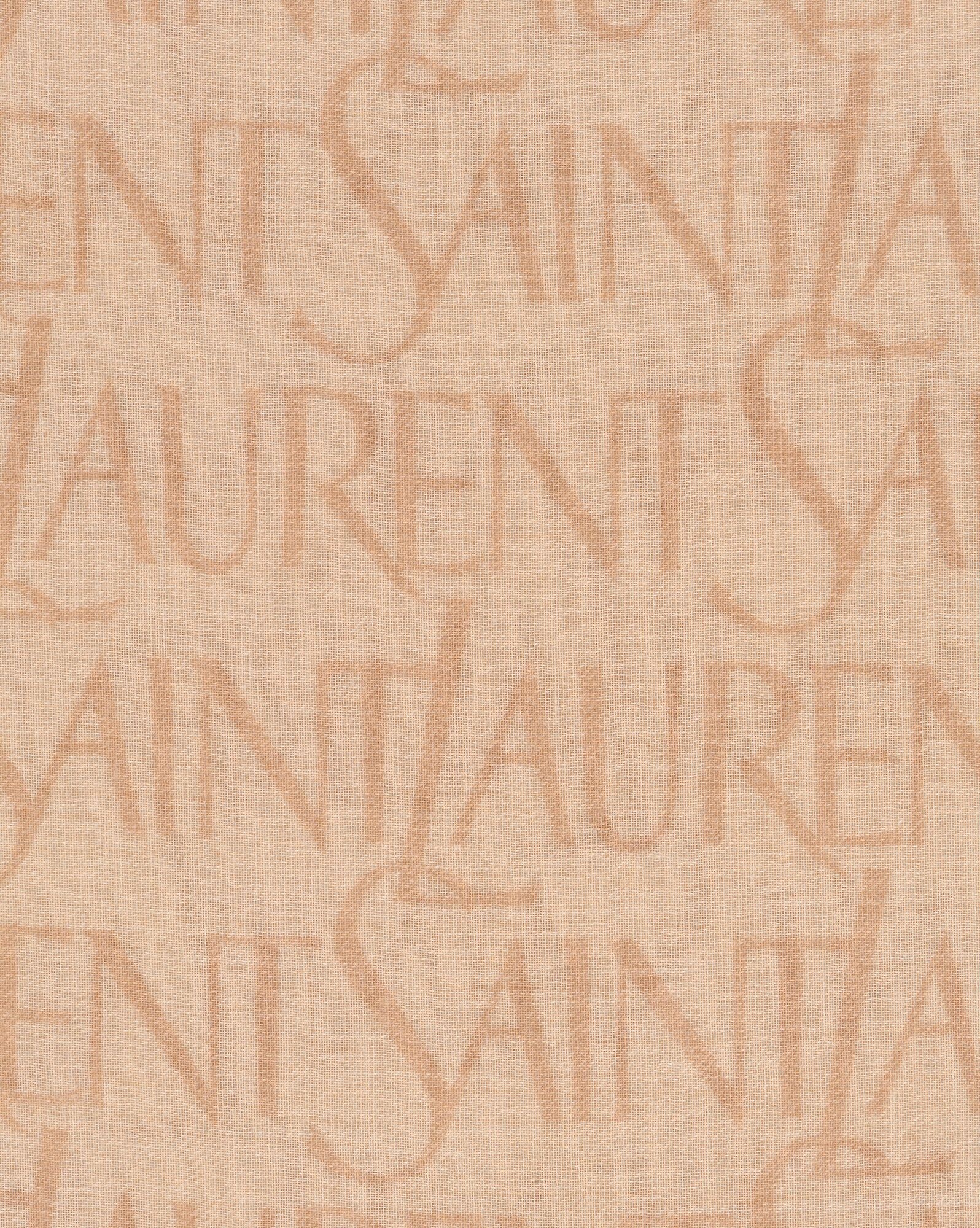 saint laurent large square scarf in modal and cashmere - 3