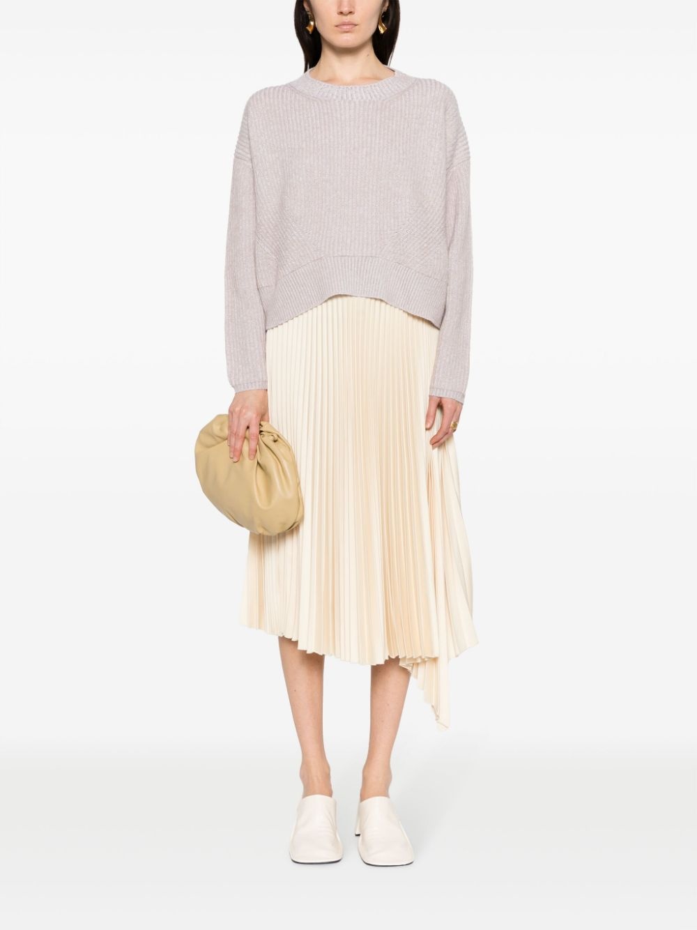 ribbed-knit cashmere jumper - 2