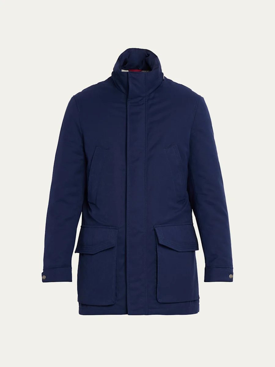 Men's Water-Resistant Flap-Pocket Field Jacket - 1