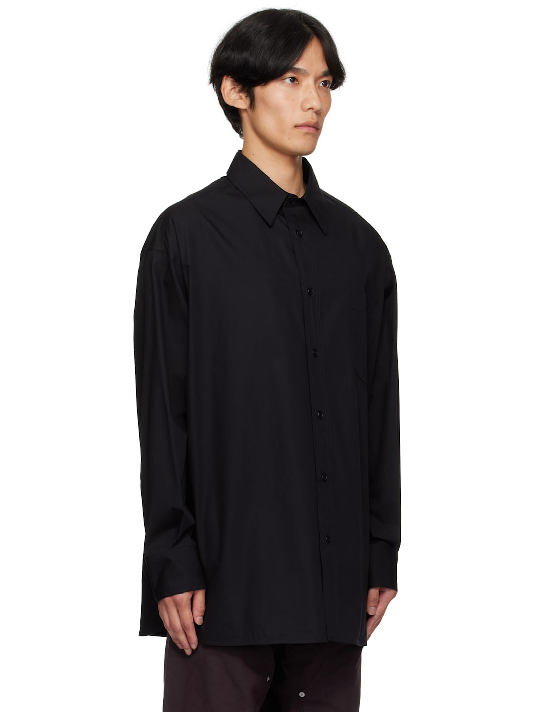 Black Poplin Shirt - 2
