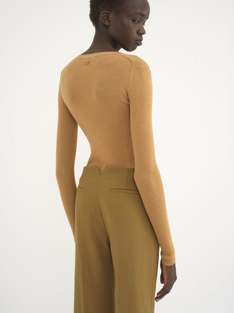 KNITTED HENLEY SHIRT IN FINE MERINO WOOL 6