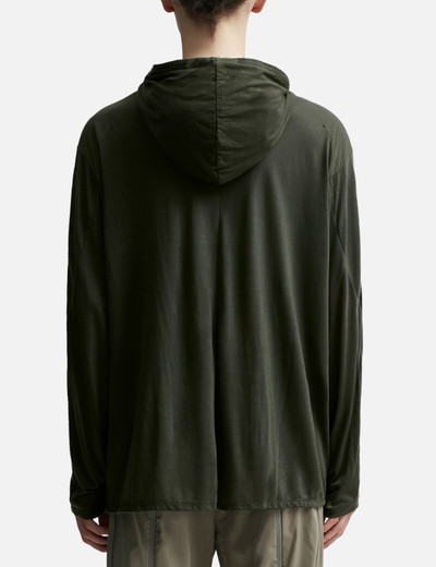 POST ARCHIVE FACTION (PAF) colour-block zip-up hoodie outlook