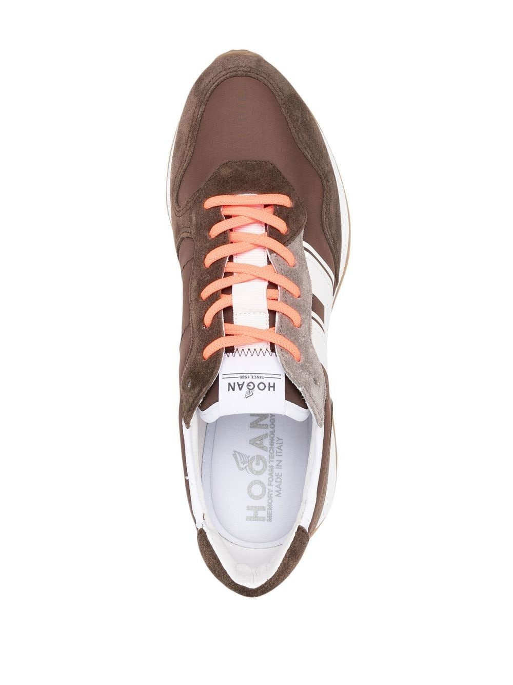 suede-panels sneakers - 4