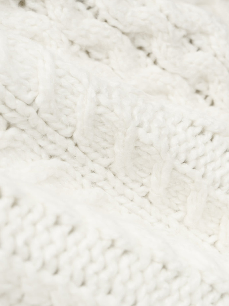 ESSENTIALS Cable Knit Hoodie outlook