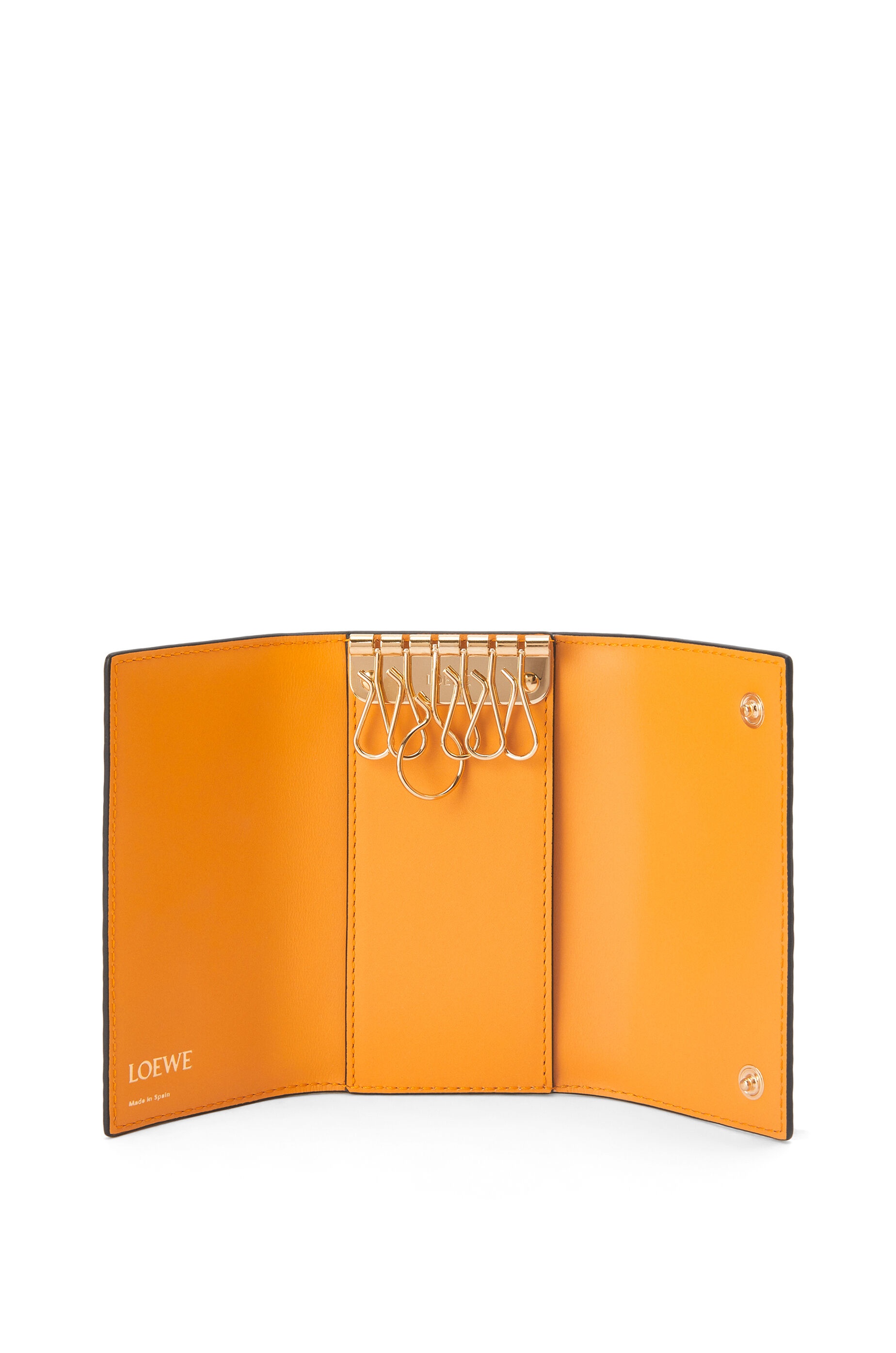 Repeat key case in embossed silk calfskin - 2