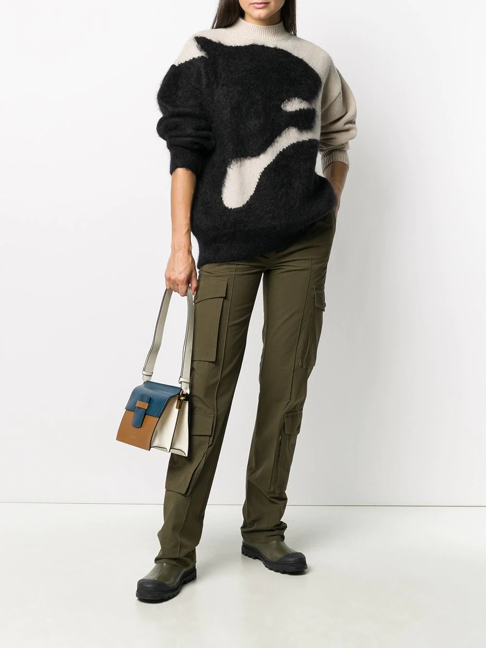 utilitarian straight-leg trousers - 2