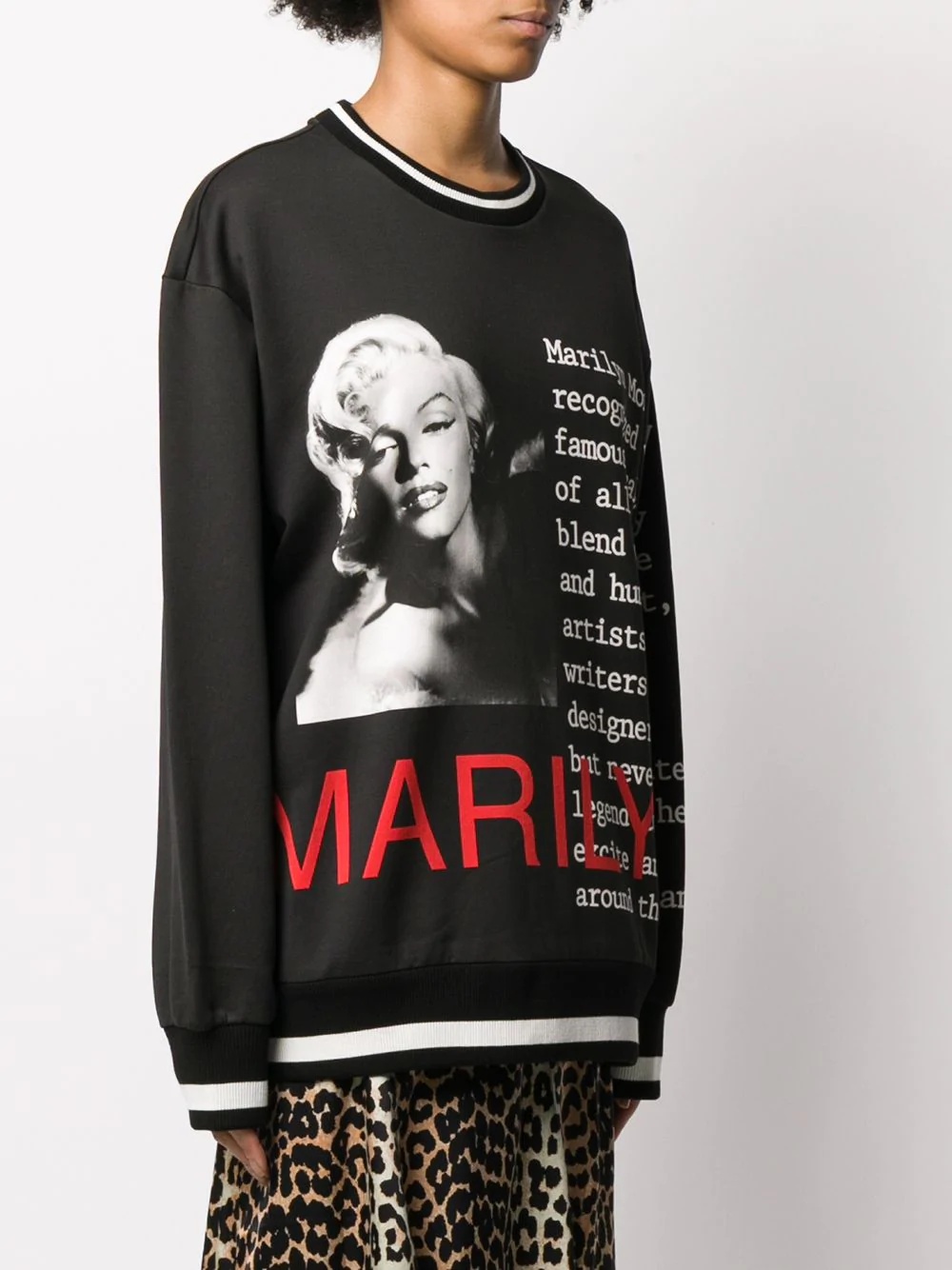 printed detail sweatshirt - 3