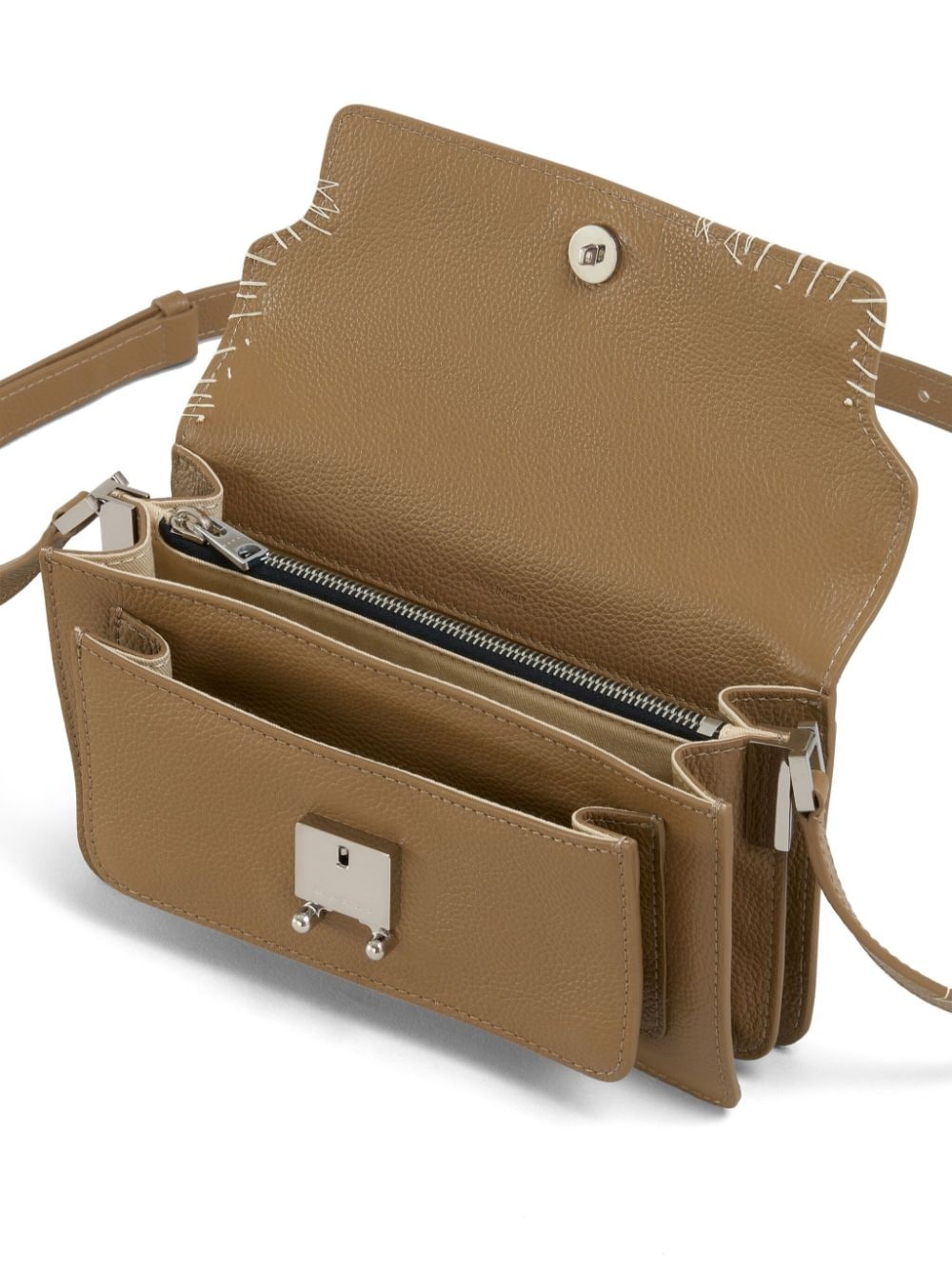 Trunk decorative-stitch shoulder bag - 5