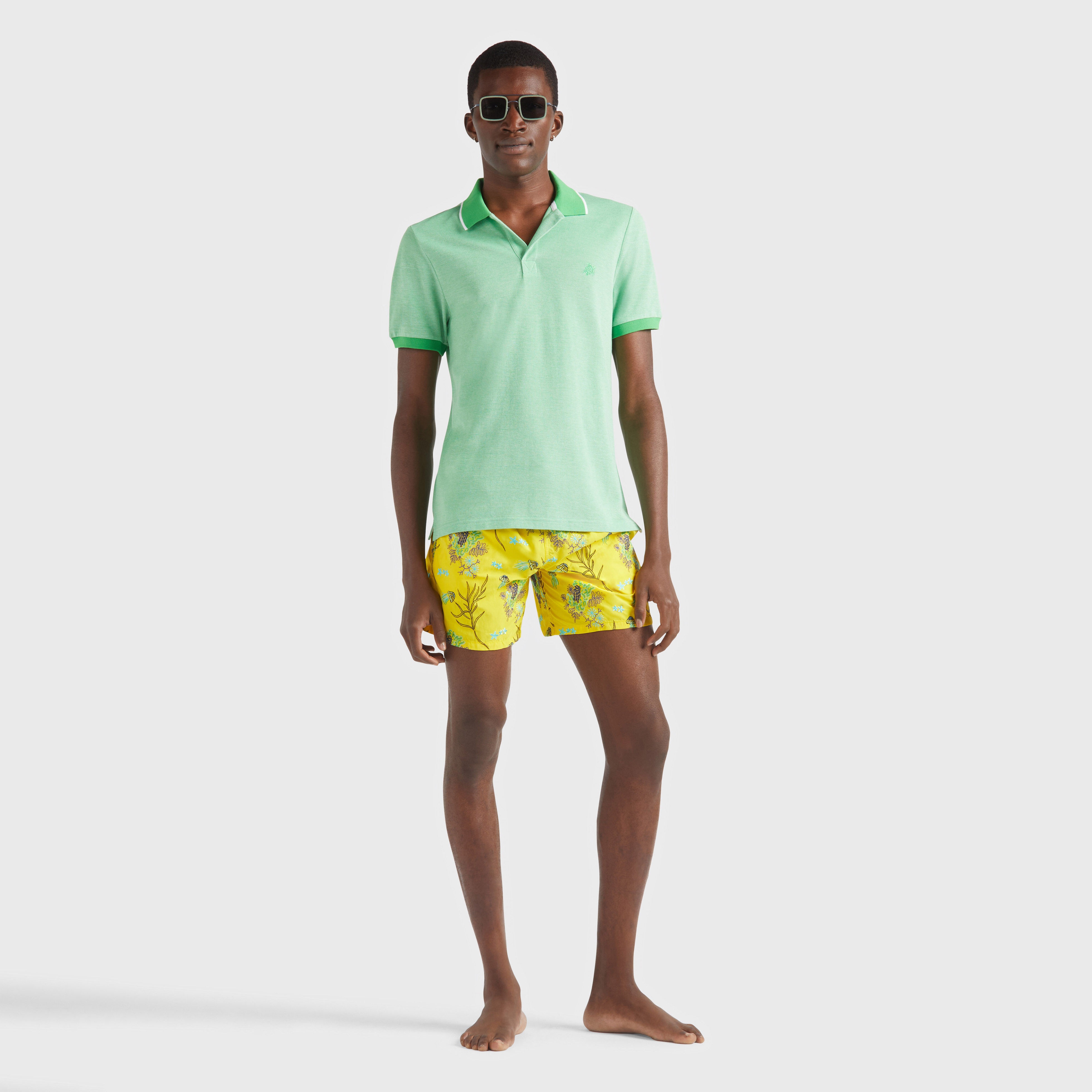 Men Cotton Polo Solid - 5