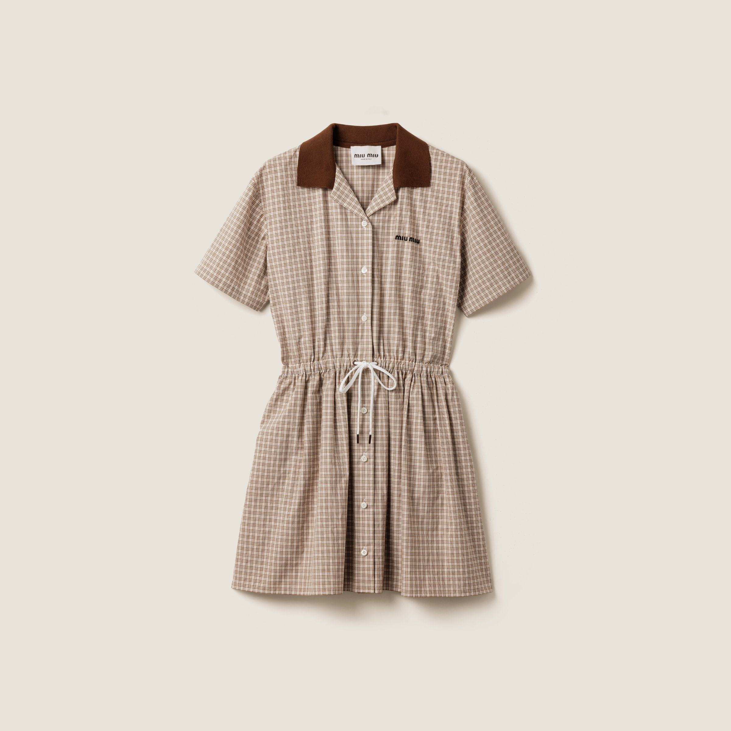 Checked mini-dress - 1