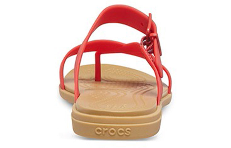 (WMNS) Crocs Casual Flame Red Slippers 206108-8C1 - 7