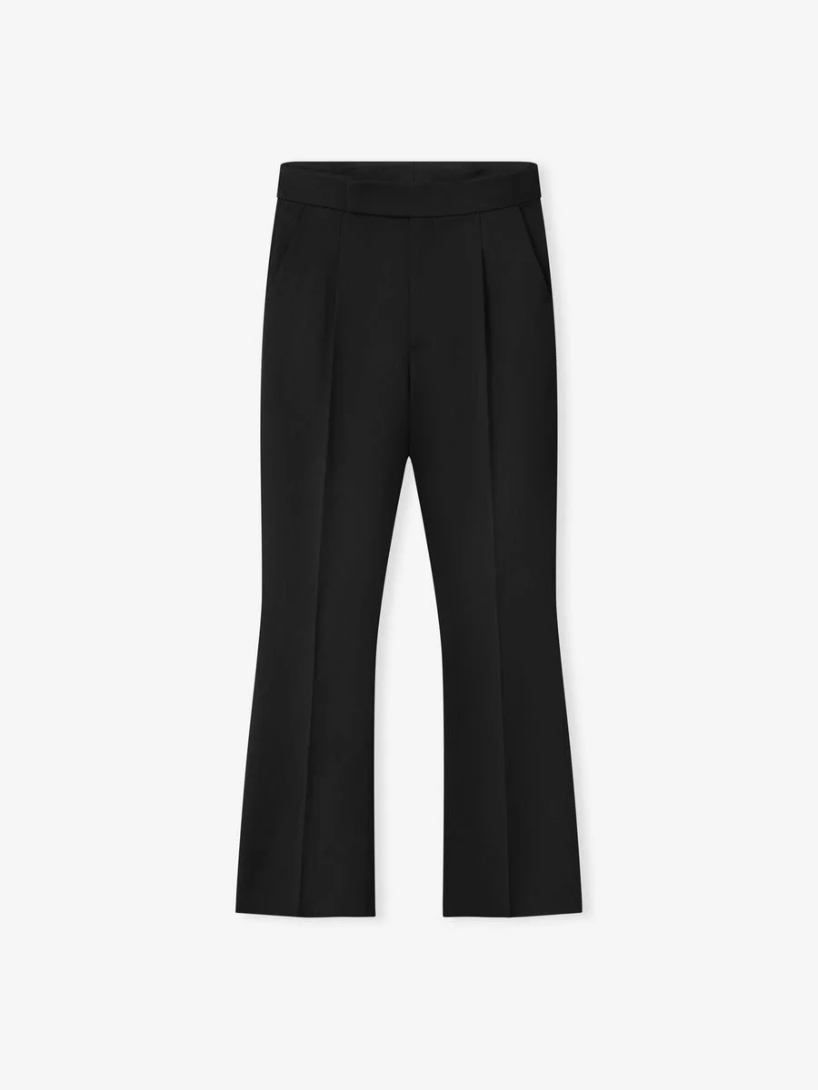Satin Wool 70'S Trouser - 1