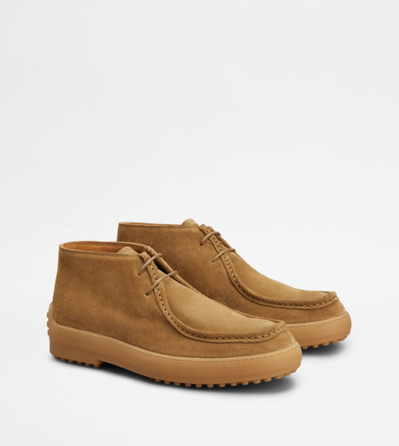 WINTER GOMMINO ANKLE BOOTS IN SUEDE - BROWN 2