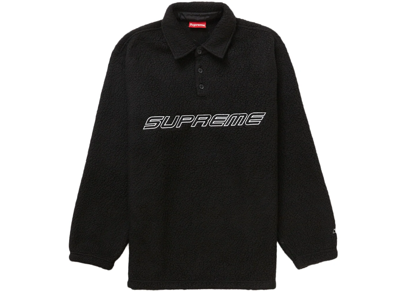 Supreme Polartec L/S Polo Black - 1