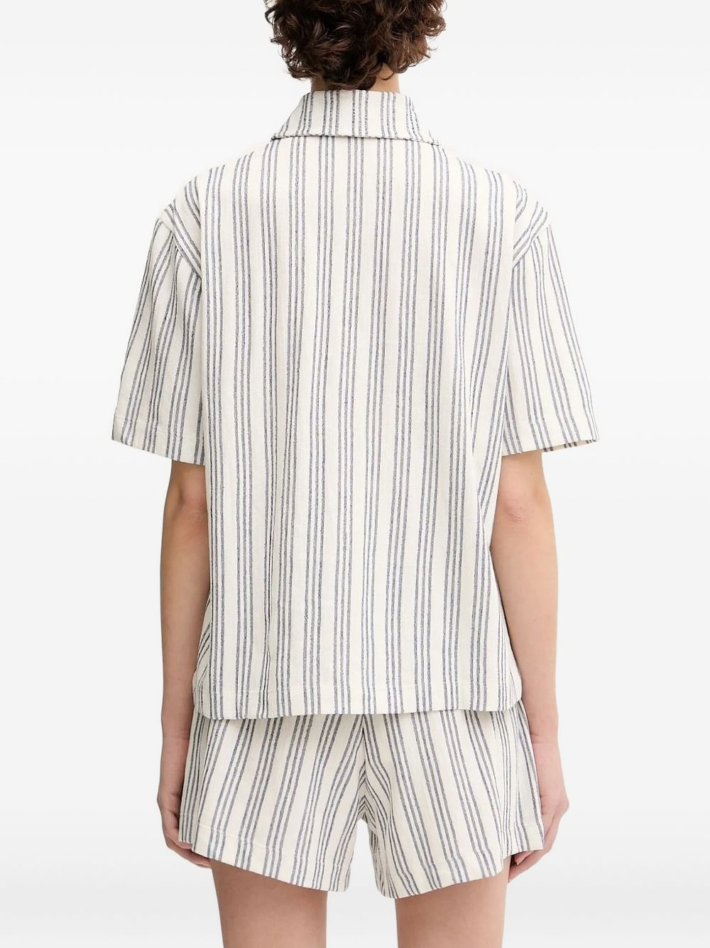 striped short-sleeve shirt - 4