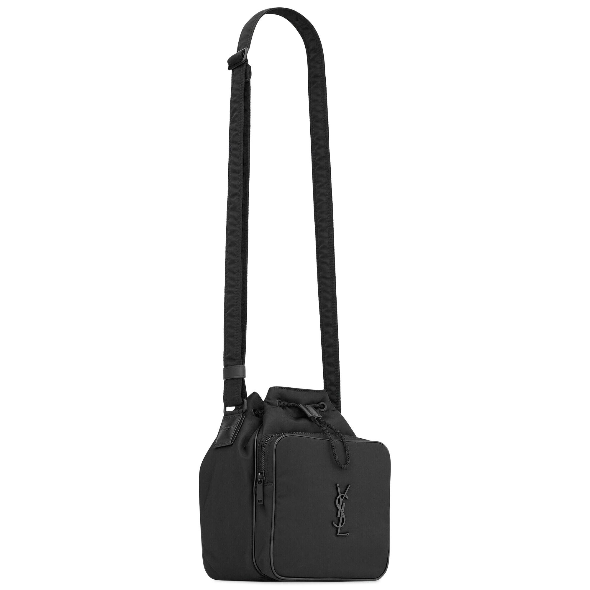 SAINT LAURENT Saint Laurent Nylon Bucket Bag 'Black' | goat