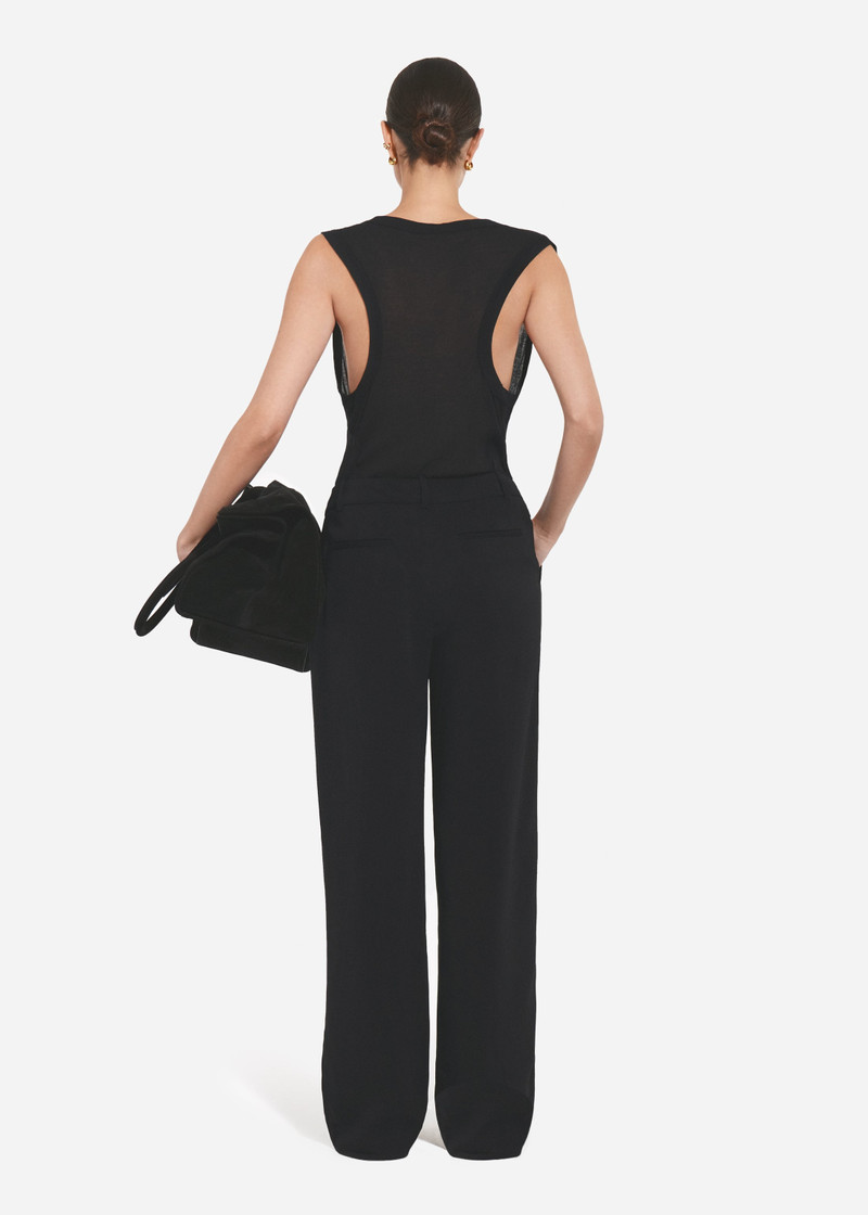 Tailored Straight-Leg Trouser in Viscose Twill 4