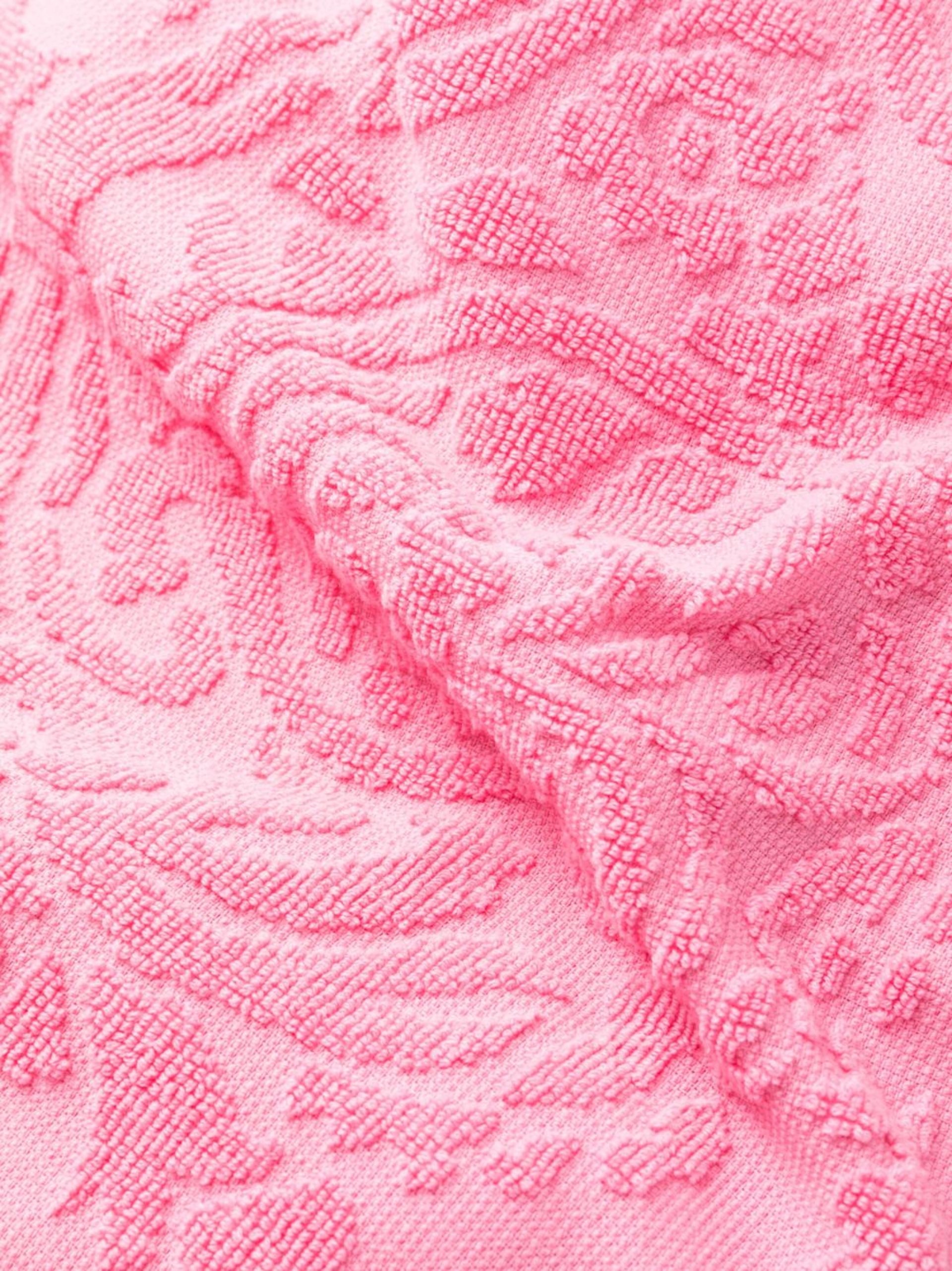 Pink Barocco Terry-Clotch Cotton Robe - 3