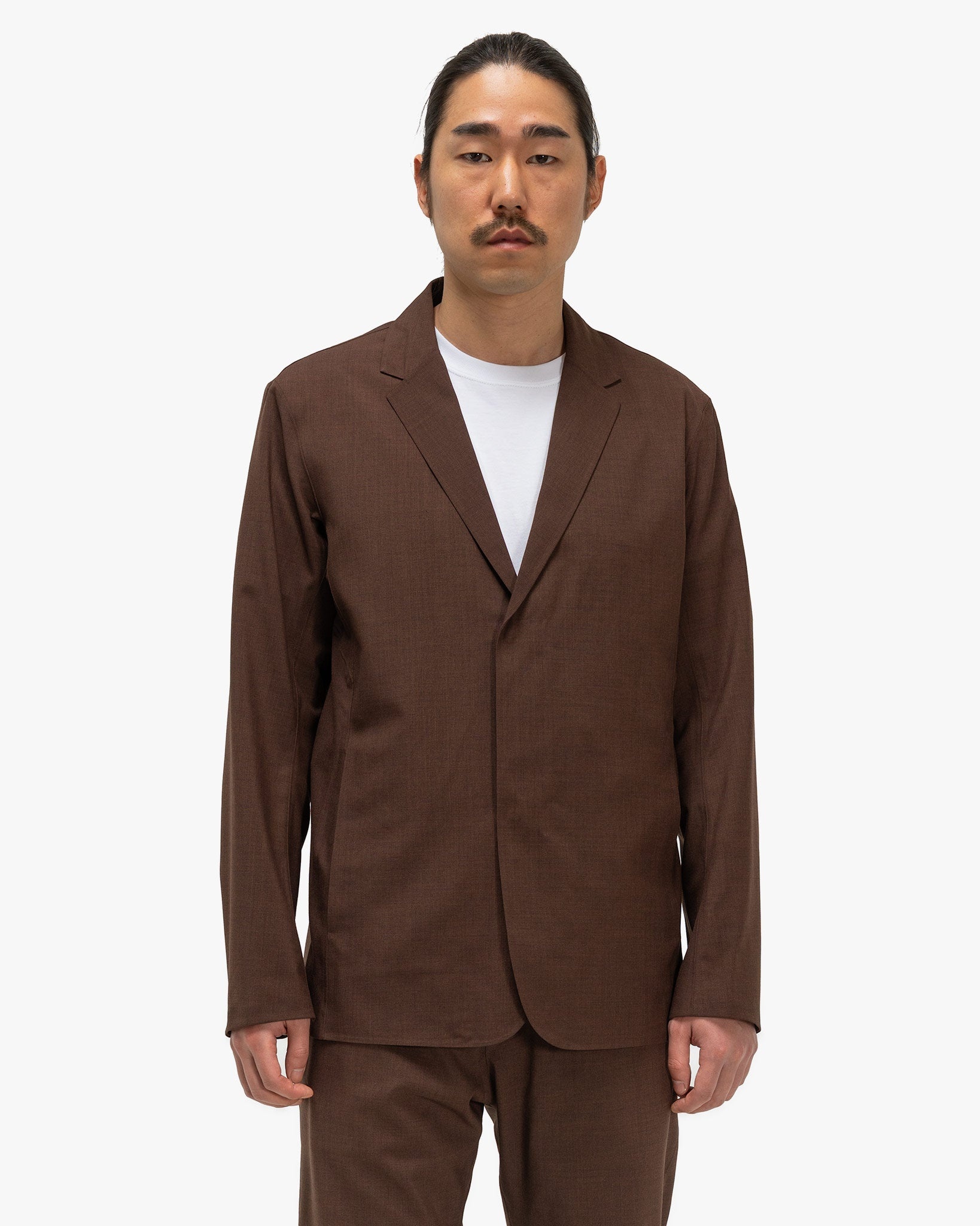 Convex Wool Blazer Ganache Heather - 4