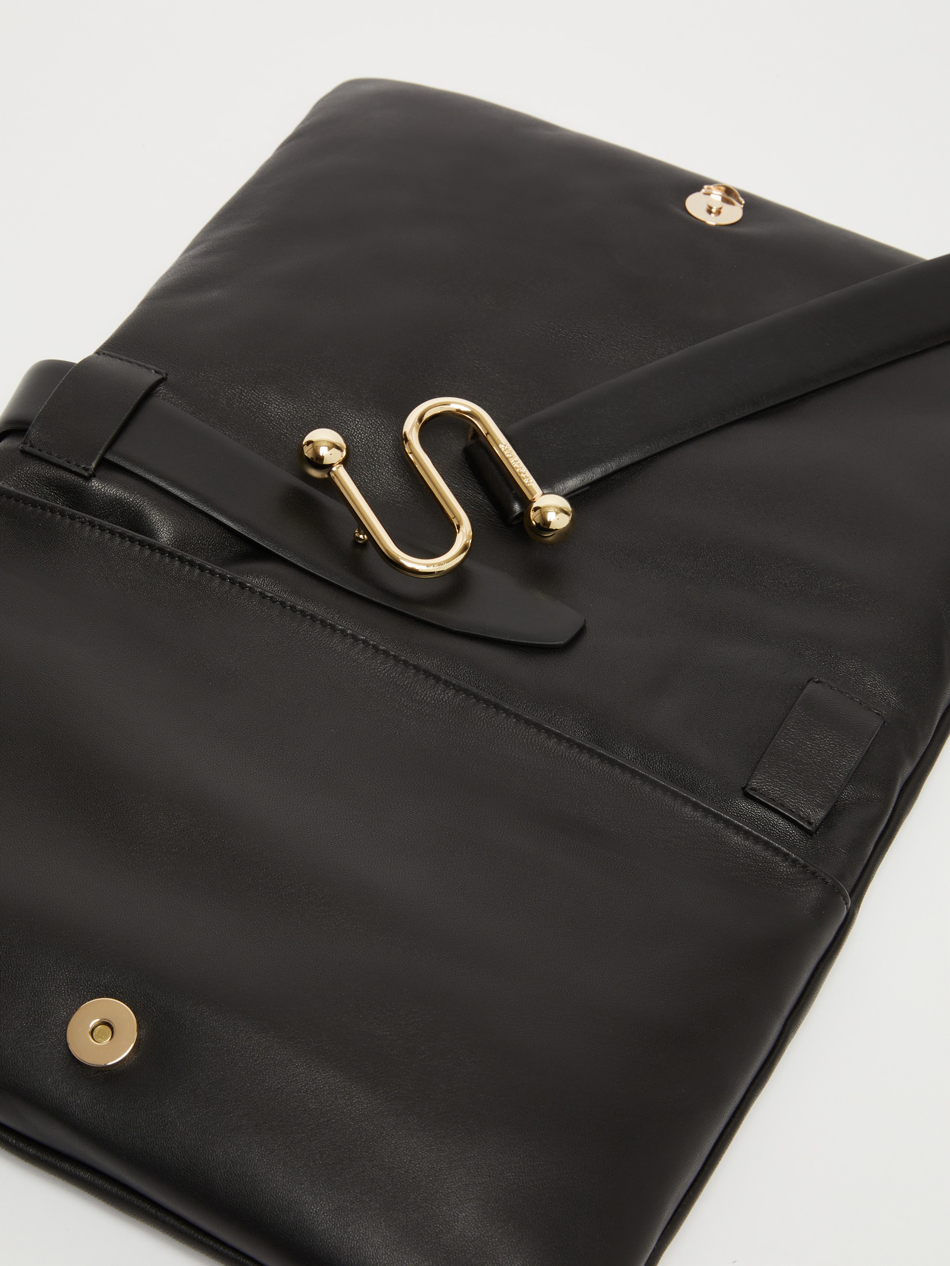 FAUNO Padded nappa-leather envelope bag 5