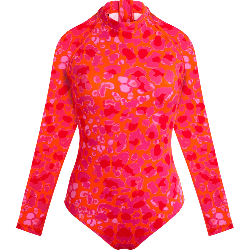 Women One-Piece Rashguard New Leopard 1